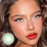 Lentes de contacto de color verde Himalaya